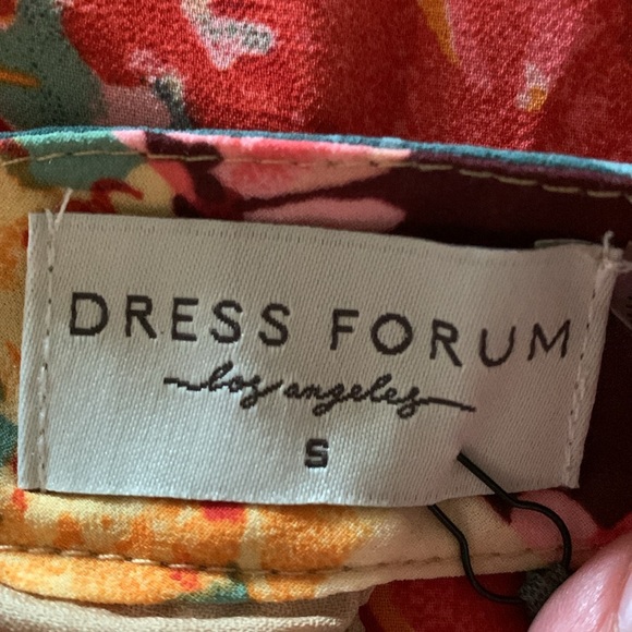 NWT VICI DRESS FORUM Patchwork Pleated Halter Mini Boho Dress S - Picture 10 of 12